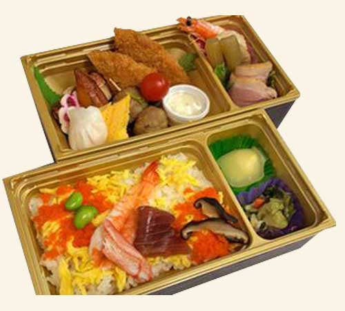 魚吉(吉祥)の吉祥特選 ちらし2段弁当