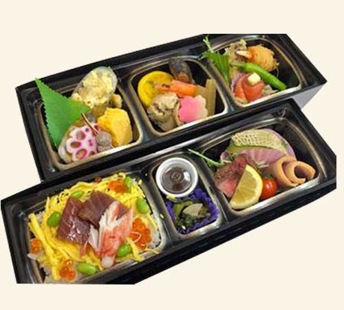 魚吉(吉祥)の吉祥特選(柳)二段重