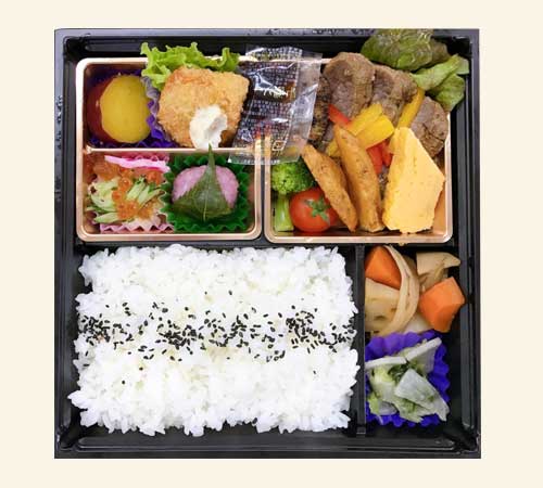 魚吉(吉祥)の牛ステーキ膳